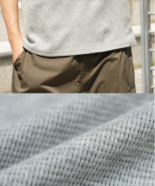 jiggys shop(ジギーズショップ)の「オーガニックコットン ワッフルサーマル ヘンリーネック 半袖Tシャツ カットソー(Tシャツ/カットソー・メンズ・杢グレー/ホワイト/ブラック・LARGE/MEDIUM/X-LARGE)」の22枚目の写真
