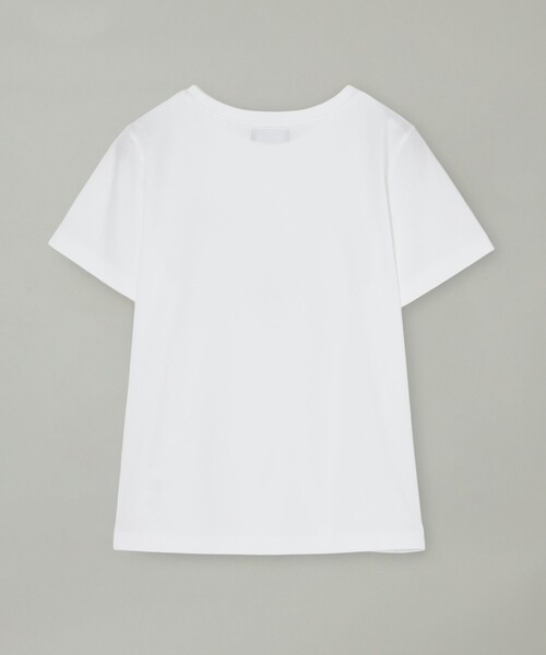 BLUE LABEL CRESTBRIDGE(ブルーレーベルクレストブリッジ)の「エナメルロゴプリントTシャツ(Tシャツ/カットソー・レディース・ベビーピンク/ホワイト/ブルー系その他2/ブラック・38)」の10枚目の写真