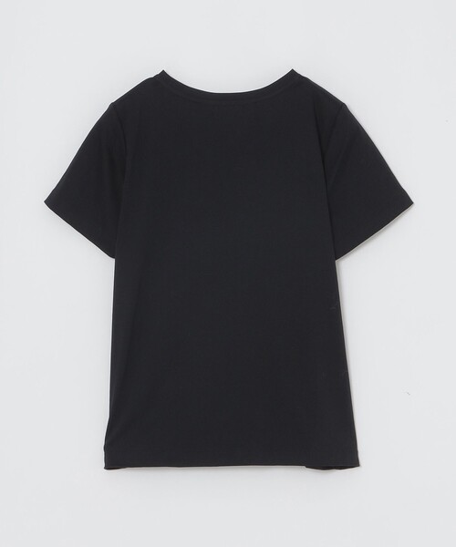 BLUE LABEL CRESTBRIDGE(ブルーレーベルクレストブリッジ)の「エナメルロゴプリントTシャツ(Tシャツ/カットソー・レディース・ベビーピンク/ホワイト/ブルー系その他2/ブラック・38)」の12枚目の写真