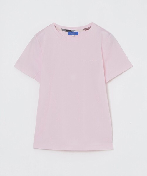 BLUE LABEL CRESTBRIDGE(ブルーレーベルクレストブリッジ)の「エナメルロゴプリントTシャツ(Tシャツ/カットソー・レディース・ベビーピンク/ホワイト/ブルー系その他2/ブラック・38)」の7枚目の写真