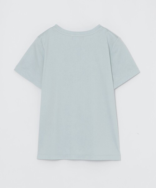BLUE LABEL CRESTBRIDGE(ブルーレーベルクレストブリッジ)の「エナメルロゴプリントTシャツ(Tシャツ/カットソー・レディース・ベビーピンク/ホワイト/ブルー系その他2/ブラック・38)」の8枚目の写真