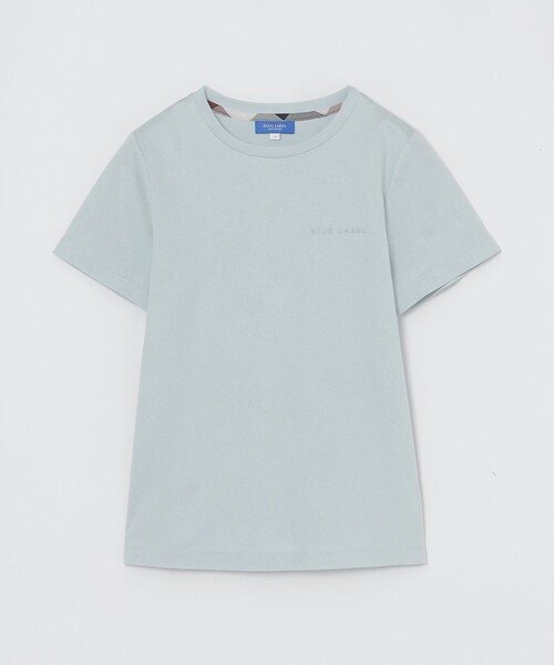 BLUE LABEL CRESTBRIDGE(ブルーレーベルクレストブリッジ)の「エナメルロゴプリントTシャツ(Tシャツ/カットソー・レディース・ベビーピンク/ホワイト/ブルー系その他2/ブラック・38)」の9枚目の写真