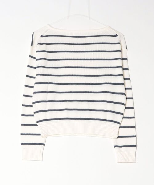 BANANA REPUBLIC FACTORY STORE(バナナリパブリック ファクトリーストア)の「BANANA REPUBLIC FACTORY STORE コットンストライプボートネックセーター(ニット/セーター・レディース・ホワイト系その他・S/XS/M/L)」の6枚目の写真