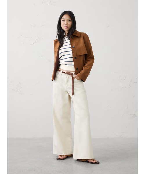BANANA REPUBLIC FACTORY STORE(バナナリパブリック ファクトリーストア)の「BANANA REPUBLIC FACTORY STORE コットンストライプボートネックセーター(ニット/セーター・レディース・ホワイト系その他・S/XS/M/L)」の3枚目の写真