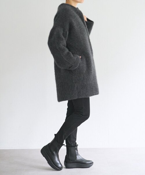 BEARDSLEY(ビアズリー)の「レザーサイドゴアショートブーツ(ブーツ・レディース・ブラック・25cm/24.5cm/24cm/23cm/22.5cm/23.5cm)」の18枚目の写真