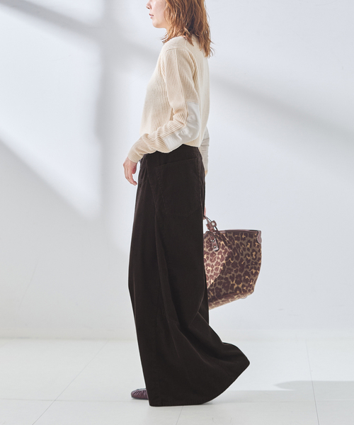 Uhr（ウーア）の「Uhr/ウーア Wide Corduroy Pants パンツ（その他パンツ・レディース・ネイビー/ブラウン・36/38）」の19枚目の写真