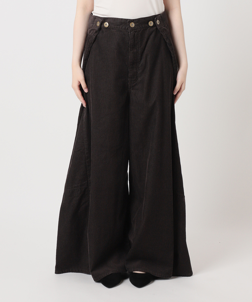 Uhr（ウーア）の「Uhr/ウーア Wide Corduroy Pants パンツ（その他パンツ・レディース・ネイビー/ブラウン・36/38）」の14枚目の写真