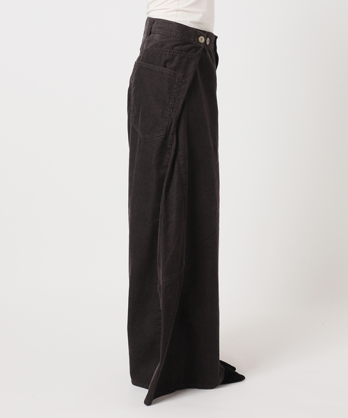 Uhr（ウーア）の「Uhr/ウーア Wide Corduroy Pants パンツ（その他パンツ・レディース・ネイビー/ブラウン・36/38）」の17枚目の写真