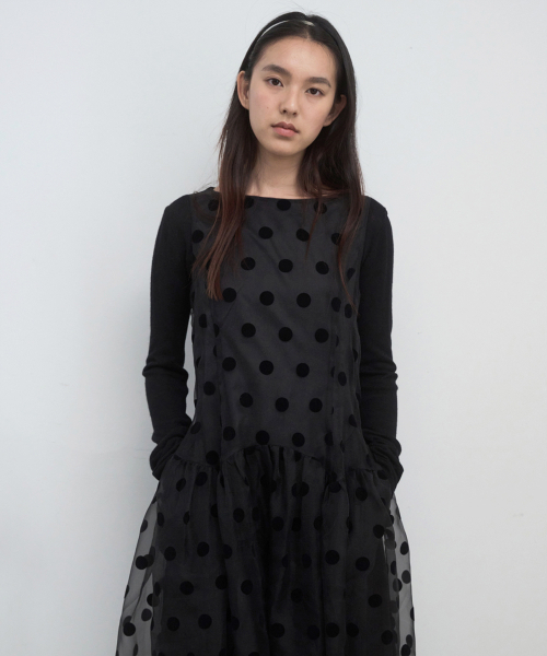 Majournee(マジョネ)の「BACK HOLE DRESS_DOT(ワンピース・レディース・その他・SMALL/MEDIUM)」の1枚目の写真