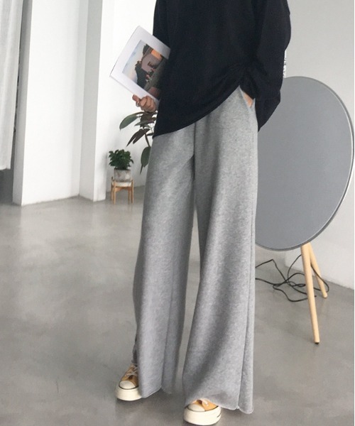 BACKYARD FAMILY(バックヤードファミリー)の「ワイドパンツ スウェットパンツ(その他パンツ・レディース・グレー/ブラック・L/S/M)」の12枚目の写真