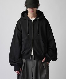 セール】Asymmetrical Switch Faux Fur Parker / アシンメトリカル