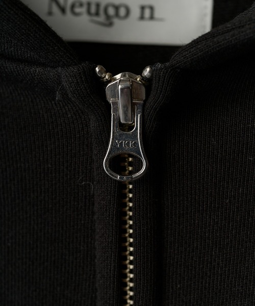 Lui's(ルイス)の「【Neucon】VOLUME DOUBLE ZIP HOODIE / ボリュームダブルジップスウェットパーカー / セットアップ対応(パーカー・メンズ・チャコールグレー/ブラック/杢グレー・2/1)」の5枚目の写真