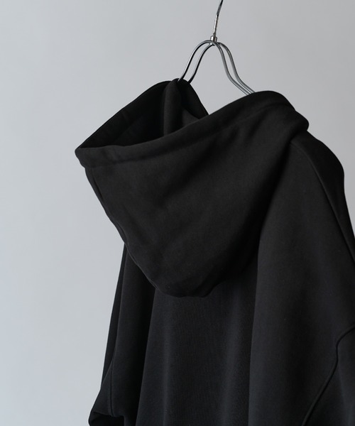 Lui's(ルイス)の「【Neucon】VOLUME DOUBLE ZIP HOODIE / ボリュームダブルジップスウェットパーカー / セットアップ対応(パーカー・メンズ・チャコールグレー/ブラック/杢グレー・2/1)」の10枚目の写真