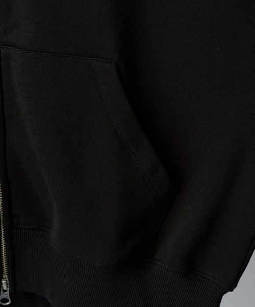 Lui's(ルイス)の「【Neucon】VOLUME DOUBLE ZIP HOODIE / ボリュームダブルジップスウェットパーカー / セットアップ対応(パーカー・メンズ・チャコールグレー/ブラック/杢グレー・2/1)」の6枚目の写真