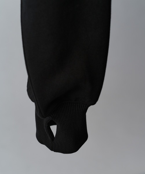 Lui's(ルイス)の「【Neucon】VOLUME DOUBLE ZIP HOODIE / ボリュームダブルジップスウェットパーカー / セットアップ対応(パーカー・メンズ・チャコールグレー/ブラック/杢グレー・2/1)」の9枚目の写真