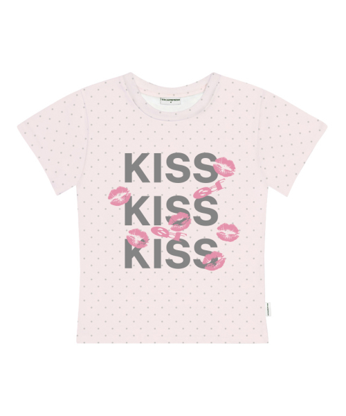 ESCAPEFROM(エスケープフロム)の「KISS KISS KISSプリントドットスリムフィット半袖Tシャツホワイト(Tシャツ/カットソー・レディース・その他・MEDIUM)」の5枚目の写真