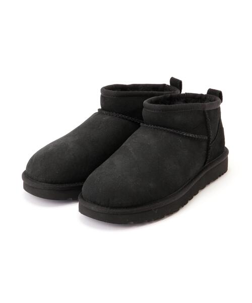 UGG（アグ）の「UGG/アグ/Classic Ultra Mini Platform/1135092（ブーツ・レディース・ブラック/ベージュ・8/7/6）」の2枚目の写真