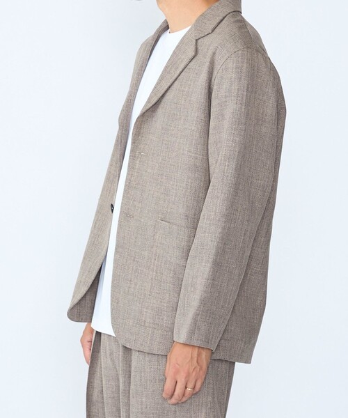 SHIPS(シップス)の「Comfy Line ジャケット(テーラードジャケット・メンズ・チャコールグレー/ベージュ/ネイビー・SMALL/X-LARGE/LARGE/MEDIUM)」の6枚目の写真