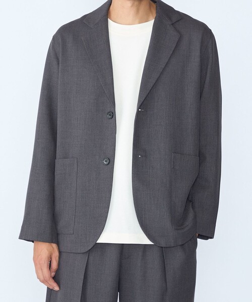 SHIPS(シップス)の「Comfy Line ジャケット(テーラードジャケット・メンズ・チャコールグレー/ベージュ/ネイビー・SMALL/X-LARGE/LARGE/MEDIUM)」の9枚目の写真