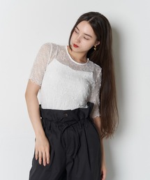 lace short sleeve