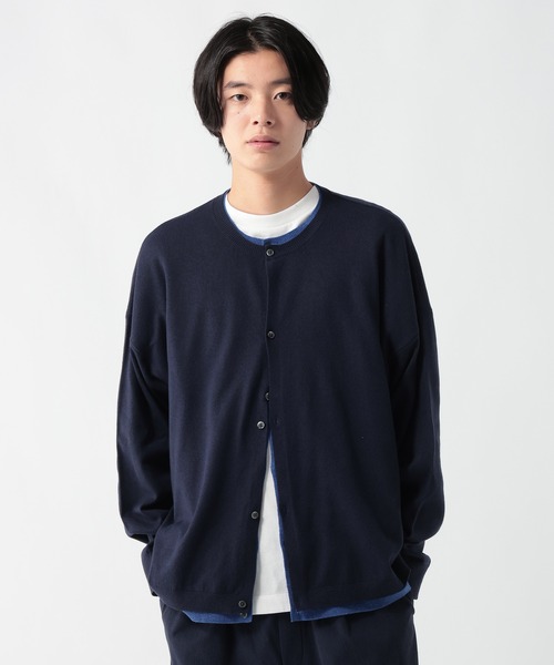 GEORGE'S(ジョージズ)の「レイヤードニットカーデ(カーディガン/ボレロ・メンズ・ネイビー/ブラウン系その他・FREE)」の15枚目の写真