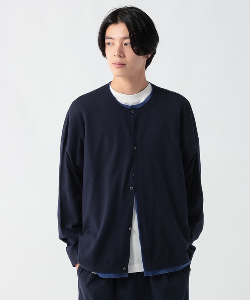 GEORGE'S(ジョージズ)の「レイヤードニットカーデ(カーディガン/ボレロ・メンズ・ネイビー/ブラウン系その他・FREE)」の16枚目の写真