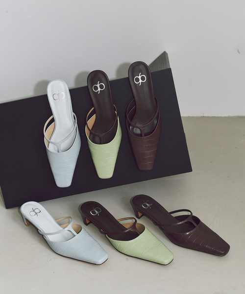 GRISE(グリーズ)の「《WEB+一部店舗限定》BOBMARY×GRISE3.5cmTストラップミュール(パンプス・レディース・モスグリーン/ブルー系その他/ブラウン・MEDIUM/X-LARGE/LARGE/SMALL)」の18枚目の写真