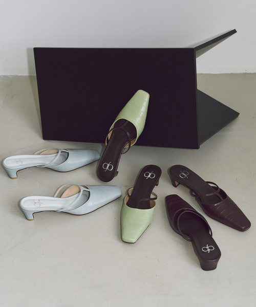 GRISE(グリーズ)の「《WEB+一部店舗限定》BOBMARY×GRISE3.5cmTストラップミュール(パンプス・レディース・モスグリーン/ブルー系その他/ブラウン・MEDIUM/X-LARGE/LARGE/SMALL)」の19枚目の写真