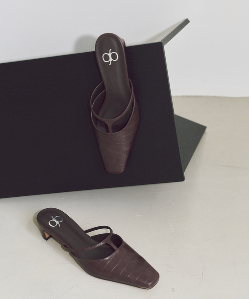 GRISE(グリーズ)の「《WEB+一部店舗限定》BOBMARY×GRISE3.5cmTストラップミュール(パンプス・レディース・モスグリーン/ブルー系その他/ブラウン・MEDIUM/X-LARGE/LARGE/SMALL)」の22枚目の写真