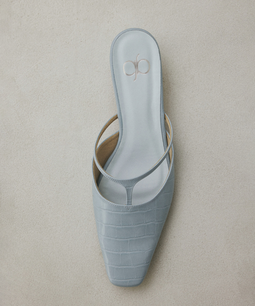 GRISE(グリーズ)の「《WEB+一部店舗限定》BOBMARY×GRISE3.5cmTストラップミュール(パンプス・レディース・モスグリーン/ブルー系その他/ブラウン・MEDIUM/X-LARGE/LARGE/SMALL)」の13枚目の写真