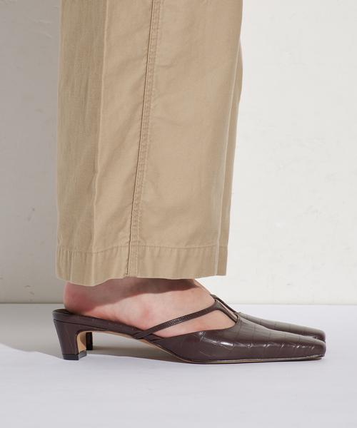 GRISE(グリーズ)の「《WEB+一部店舗限定》BOBMARY×GRISE3.5cmTストラップミュール(パンプス・レディース・モスグリーン/ブルー系その他/ブラウン・MEDIUM/X-LARGE/LARGE/SMALL)」の17枚目の写真