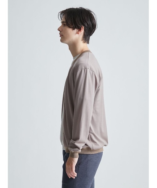 AOURE（アウール）の「WEGNER WJ CD（カーディガン/ボレロ・メンズ・ダークネイビー/キャメル/グレー・MEDIUM/LARGE）」の12枚目の写真