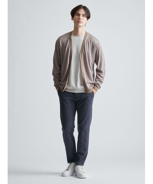 AOURE（アウール）の「WEGNER WJ CD（カーディガン/ボレロ・メンズ・ダークネイビー/キャメル/グレー・MEDIUM/LARGE）」の4枚目の写真