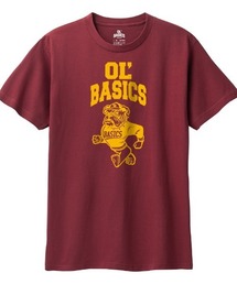Ol' Basics（オール・ベーシックス） 半袖Tシャツ Ol'Basics ロゴ イラスト プリント 5.6オンス トップス カットソー レディース