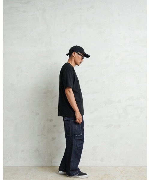 WAIPER.inc(ワイパーインク)の「WAIPER.inc 米軍 M-65 カーゴパンツ KURABO DENIM【WP1173】(デニムパンツ・メンズ・ネイビー/ネイビー×ホワイト・L/M/S/XL)」の13枚目の写真