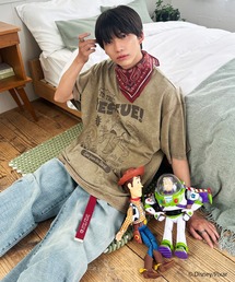 DOUBLE NAME | 【TOY STORY】&rdquo;TO THE RESCUE!&rdquo;加工BIG TEE(Tシャツ/カットソー)