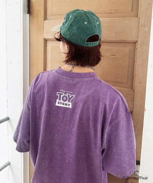 DOUBLE NAME(ダブルネーム)の「【TOY STORY】”TO THE RESCUE!”加工BIG TEE(Tシャツ/カットソー・レディース・レッド/ベージュ/パープル・FREE)」の13枚目の写真