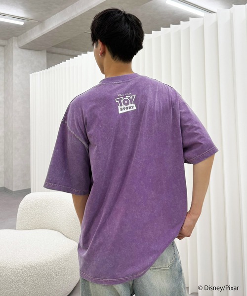 DOUBLE NAME(ダブルネーム)の「【TOY STORY】”TO THE RESCUE!”加工BIG TEE(Tシャツ/カットソー・レディース・レッド/ベージュ/パープル・FREE)」の6枚目の写真