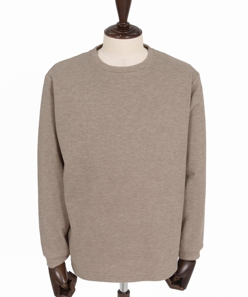 CALL&RESPONSE（コールアンドレスポンス）の「mlt5768- 長袖PO ﾏｲｸﾛｹｰﾌﾞﾙﾆｯﾄｿｰ(264-1321-03)（Tシャツ/カットソー・メンズ・ブラック/グレイッシュベージュ・5/4/2）」の11枚目の写真