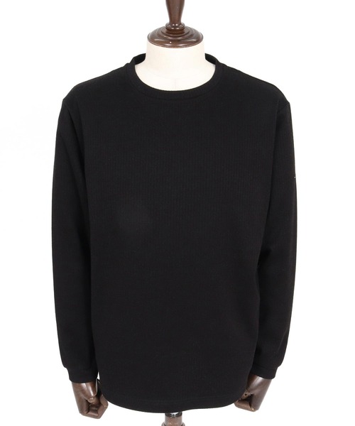 CALL&RESPONSE（コールアンドレスポンス）の「mlt5768- 長袖PO ﾏｲｸﾛｹｰﾌﾞﾙﾆｯﾄｿｰ(264-1321-03)（Tシャツ/カットソー・メンズ・ブラック/グレイッシュベージュ・5/4/2）」の13枚目の写真