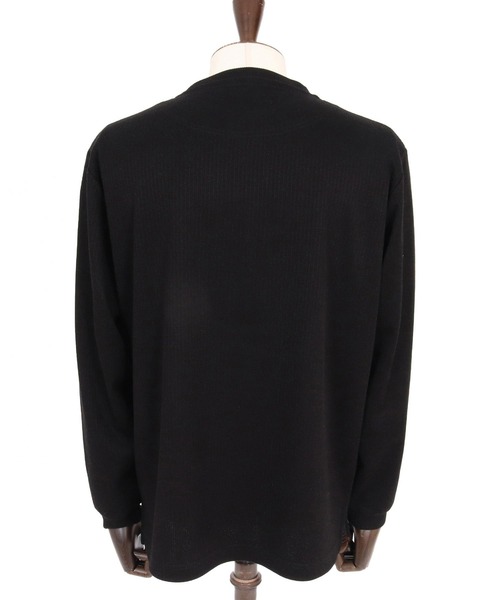 CALL&RESPONSE（コールアンドレスポンス）の「mlt5768- 長袖PO ﾏｲｸﾛｹｰﾌﾞﾙﾆｯﾄｿｰ(264-1321-03)（Tシャツ/カットソー・メンズ・ブラック/グレイッシュベージュ・5/4/2）」の14枚目の写真