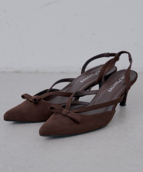 Chico（チコ）の「【SALON by Chico】リボンデザインミュール（パンプス・レディース・ブラウン/ブラック・LARGE/MEDIUM/SMALL）」の11枚目の写真