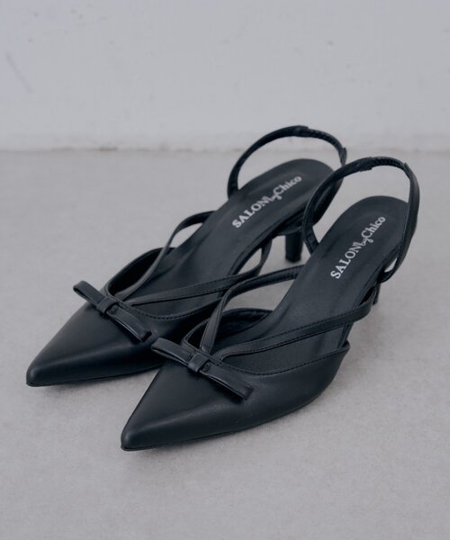 Chico（チコ）の「【SALON by Chico】リボンデザインミュール（パンプス・レディース・ブラウン/ブラック・LARGE/MEDIUM/SMALL）」の12枚目の写真