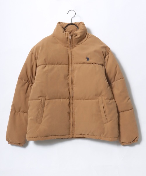 U.S. POLO ASSN.（ユーエスポロアッスン）の「U.S. POLO ASSN./ユーエスポロアッスン Puffer Jacket/オーバーサイズ 中綿 ファイバーダウン ショート丈 パファージャケット/レディース メンズ（ダウンジャケット/コート・メンズ・ブラック/ライトブラウン/カーキ・M/L/LL）」の9枚目の写真