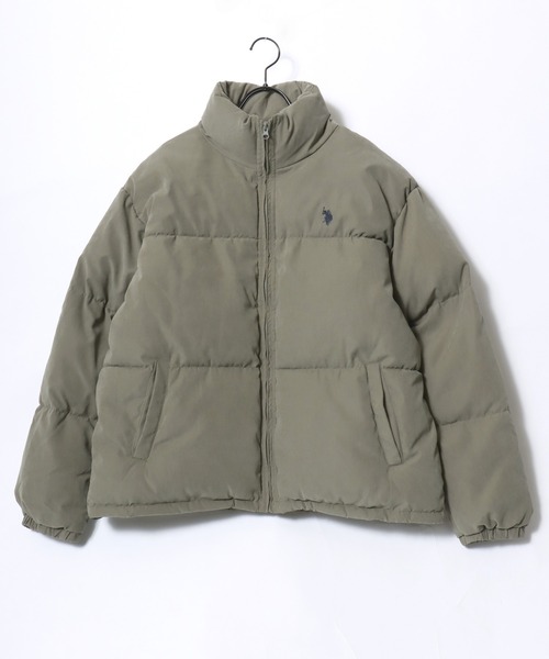 U.S. POLO ASSN.（ユーエスポロアッスン）の「U.S. POLO ASSN./ユーエスポロアッスン Puffer Jacket/オーバーサイズ 中綿 ファイバーダウン ショート丈 パファージャケット/レディース メンズ（ダウンジャケット/コート・メンズ・ブラック/ライトブラウン/カーキ・M/L/LL）」の11枚目の写真