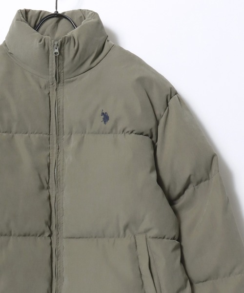 U.S. POLO ASSN.（ユーエスポロアッスン）の「U.S. POLO ASSN./ユーエスポロアッスン Puffer Jacket/オーバーサイズ 中綿 ファイバーダウン ショート丈 パファージャケット/レディース メンズ（ダウンジャケット/コート・メンズ・ブラック/ライトブラウン/カーキ・M/L/LL）」の6枚目の写真