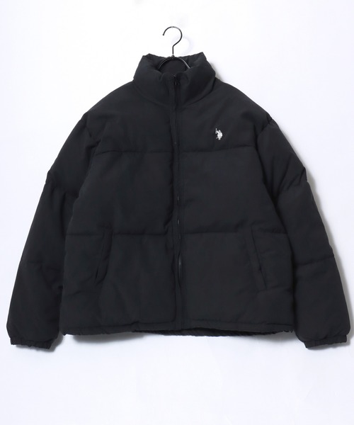 U.S. POLO ASSN.（ユーエスポロアッスン）の「U.S. POLO ASSN./ユーエスポロアッスン Puffer Jacket/オーバーサイズ 中綿 ファイバーダウン ショート丈 パファージャケット/レディース メンズ（ダウンジャケット/コート・メンズ・ブラック/ライトブラウン/カーキ・M/L/LL）」の7枚目の写真