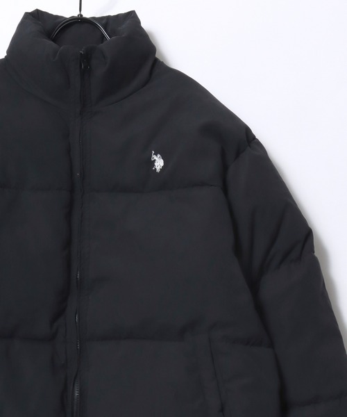 U.S. POLO ASSN.（ユーエスポロアッスン）の「U.S. POLO ASSN./ユーエスポロアッスン Puffer Jacket/オーバーサイズ 中綿 ファイバーダウン ショート丈 パファージャケット/レディース メンズ（ダウンジャケット/コート・メンズ・ブラック/ライトブラウン/カーキ・M/L/LL）」の4枚目の写真