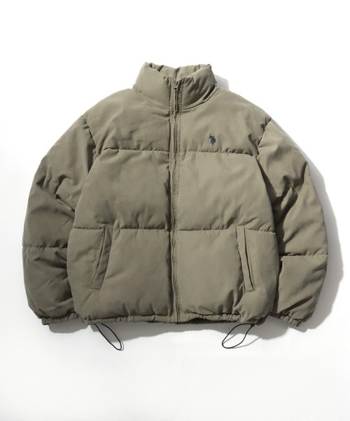 U.S. POLO ASSN.（ユーエスポロアッスン）の「U.S. POLO ASSN./ユーエスポロアッスン Puffer Jacket/オーバーサイズ 中綿 ファイバーダウン ショート丈 パファージャケット/レディース メンズ（ダウンジャケット/コート・メンズ・ブラック/ライトブラウン/カーキ・M/L/LL）」の15枚目の写真