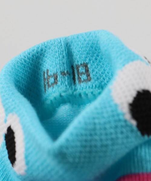 BRANSHES(ブランシェス)の「おめめボーダーソックス(ソックス/靴下・キッズ・ブラック/サックスブルー・19-21㎝/16-18㎝/13-15㎝)」の5枚目の写真
